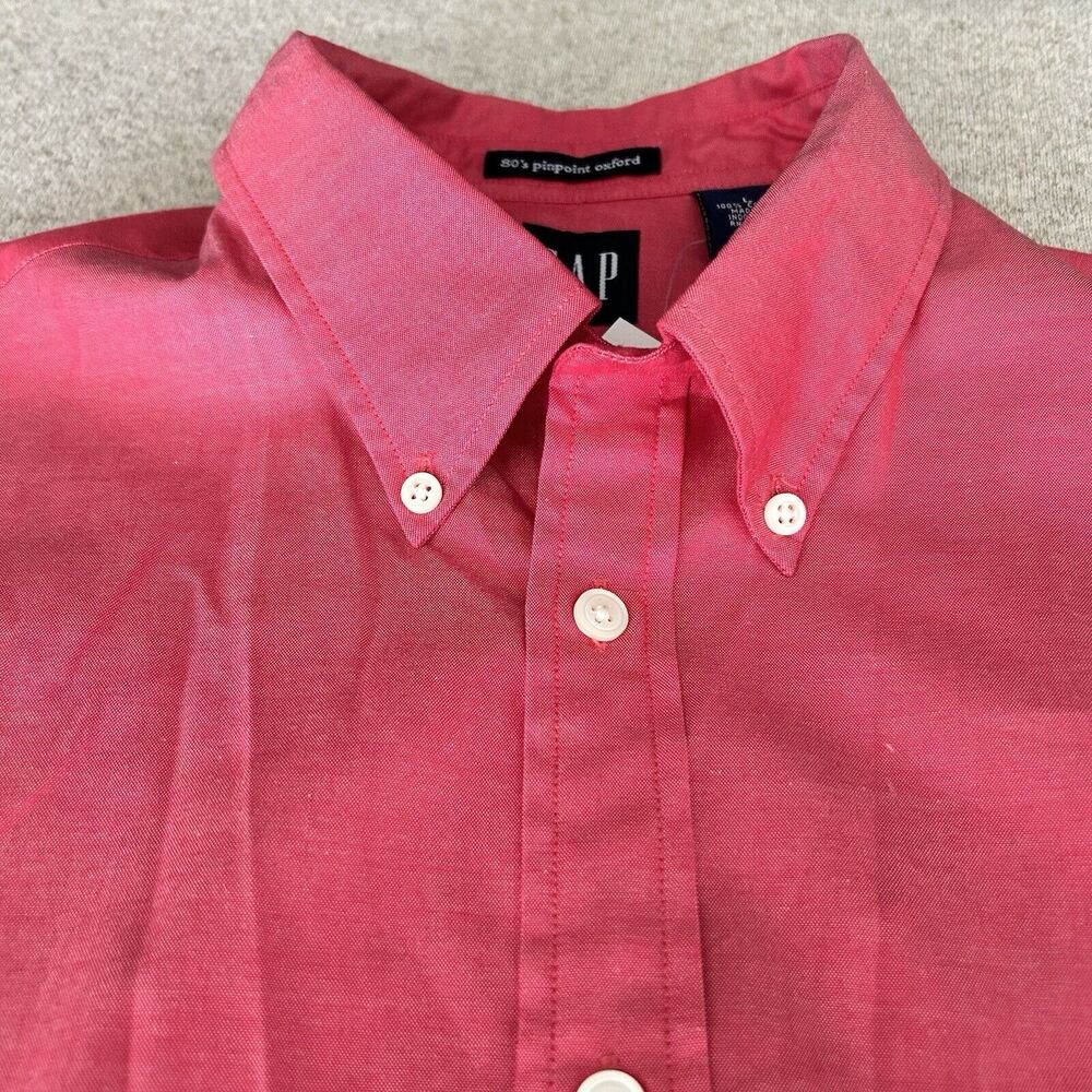 GAP Button Up Shirt 80’s Pinpoint Oxford Mens Large Chambray New With Tag